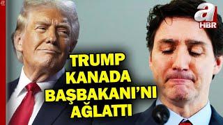 Trump baskısı Kanada Başbakanı Trudeau'yu canlı yayında ağlattı! | A Haber