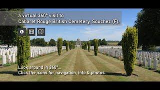 Cabaret-Rouge British Cemetery (Souchez, France) in 360°