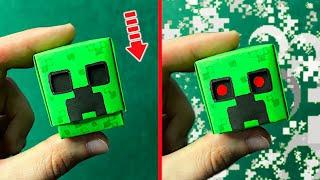 MINECRAFT CREEPER Pop It Button Fidget Toy | Fun and Easy Origami Paper Toy