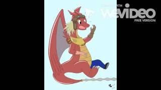 red anthro dragon tf montage part 1