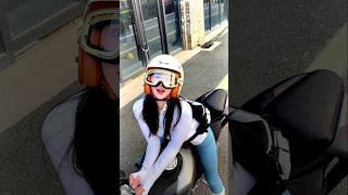 Super cute moto girl  #motorcycle #motovlog #cute