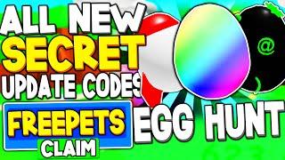 ALL *NEW* EGG HUNT UPDATE CODES IN BUBBLE GUM SIMULATOR (ROBLOX)