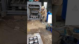 A cement brick making machine can change molds to produce various types of cement bricks