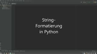 String-Formatierung in Python