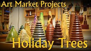 Making Solid Wood Holiday (meta) Tree Decoration - Art Market Projects