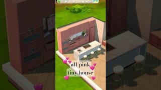 ALL PINK tiny house build ASMR  #thesims4 #ts4speedbuild #sims4build #ts4