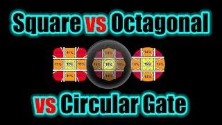 Square vs Octagonal vs Circular Gate