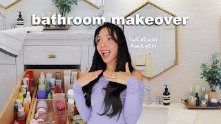 turning my messy bathroom into a LUXURY spa (day 6 of becoming a clean girl)