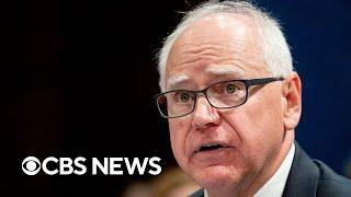 Minnesota Gov. Tim Walz speaks after suspect arrested in shootings of two lawmakers | full video