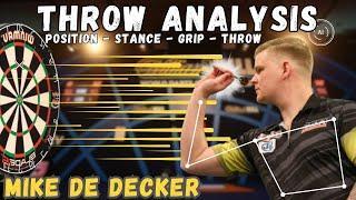 MIKE DE DECKER darts THROW Analysis | Stance, Grip, and Throw Technique EXPLAINED