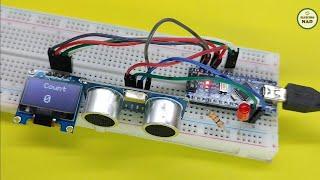 Cara membuat alat penghitung jumlah benda yang lewat dengan arduino dan sensor ultrasonik