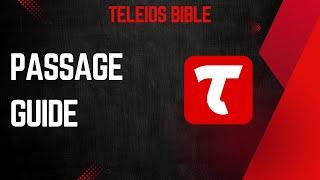 Teleios Bible - Passage guide