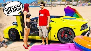 КРАСАВИЦА-ДЕВУШКА ПОВЕЛАСЬ НА LAMBORGHINI AVENTADOR SVJ! МГНОВЕННОЕ НАКАЗАНИЕ НА RADMIR GTA 5 RP