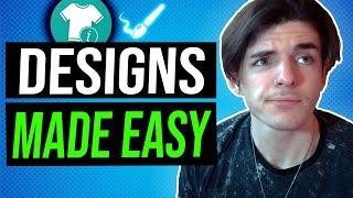 EASY DESIGN TOOL!! - Make Simple CLEAN Designs - Merch Informer Design Tool To Make Designs Fast