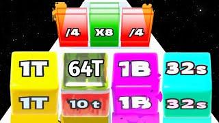 Jelly Race Number Game vs Toy Spring - Level Up Number (NOOB vs PRO vs HACKER) New Updated