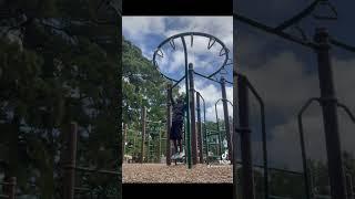 Coach Carl on the Monkey Bar Rings!