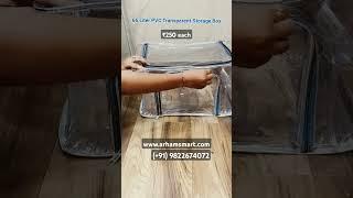 66 Liter PVC Transparent Storage Box - www.arhamsmart.com #storageboxes #organizers #sareecover