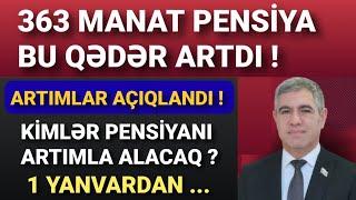 Pensiyalar, Sosial Yardımlar, Təqaüdlər Bu Qədər Artdı (ARTIMLAR AÇIQLANDI 2025)