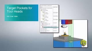 Target Pockets for Tool Heads in NX CAM