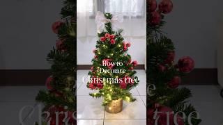 Decorate Christmas tree  #christmas #christmasdecor #chritmastree #baubles #newyear #howto #fyp