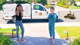 There's A RATTLE SNAKE In Our House (Animal Control called) | Familia Diamond