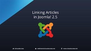 Linking Articles (Joomla 2.5)