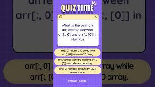 Numpy Interview Question | Python Numpy Array