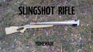 Super Slingshot Rifle (homemade). Рогатка-винтовка своими руками