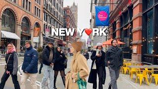 [4K]NYC WalkHappy 2025New Year’s Vibes in New York City  Ole & Steen Bakery | Jan 2025