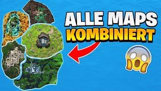 Ich habe ALLE Fortnite Chapter KOMBINIERT in Creative!