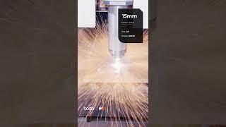 20000W laser cutting 15mm carbon steel (Air)