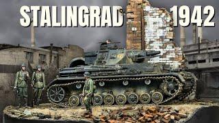 STALINGRAD Painting my FIRST DIORAMA  ww2 1/35