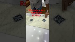 A Beautiful whait saree  samar collection cotton fabric light handwark with contrast Bandhej Blouse