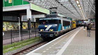 TCS 101001 komt met defecte lok 2454 op weg naar SHM door station Zaandam!