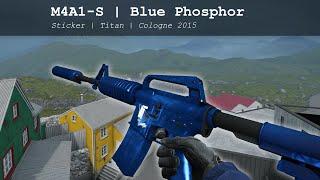 M4A1-S | Blue Phosphor with Titan Sticker Combo