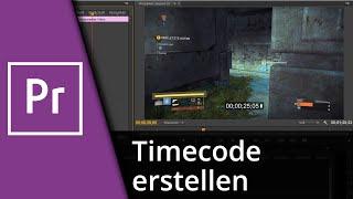 Adobe Premiere Timecode | Premiere Stoppuhr erstellen  Tutorial