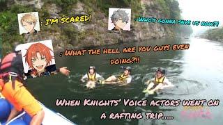 The voice actors of Knights’ rafting experience