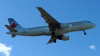 *RARE* Air Canada Jetz Airbus A320-211 [C-GPWG] landing in LAX
