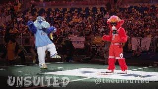 **EPIC** Benny the Bull vs. Raymond DANCE OFF at the 2019 Celebrity Mascot Games!!!!!!!!!!!!