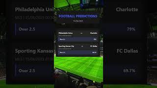MLS predictions for today, 15/06 Soccer predictions for today #mls #soccerpicks #messi #tips #shorts