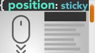 Using CSS Position Sticky