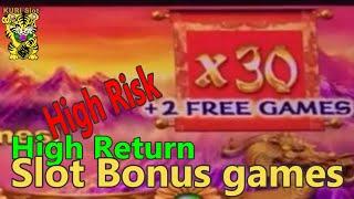 HIGH RISK HIGH RETURN ON SLOT BONUS !!6 Slot Bonuses High Risk High Return Choice栗スロット