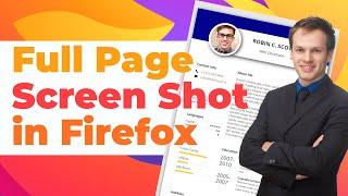 Firefox Full Page Screenshot | Capture Full Web Page Screenshot | Scrolling Screenshot in Firefox