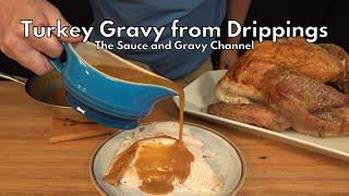 How to Make Gravy from Turkey Drippings | Christmas Turkey Gravy | Turkey with Gravy | Easy Gravy