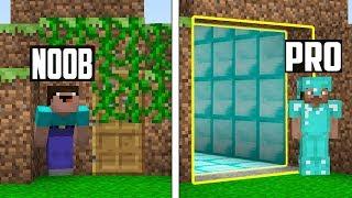 Minecraft Noob vs. Pro : Secret Base Funny Minecraft Battle