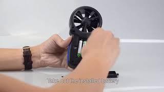 How to use an Annemometer-APP: HP-866B-APP