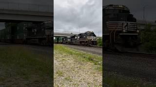 Short Norfolk Southern Intermodal Freight Train Derry Pennsylvania (Video Credit Family Member)