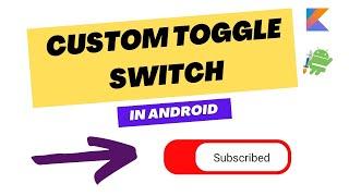 how to create custom switch in Android studio | custom switch in android | Tech projects