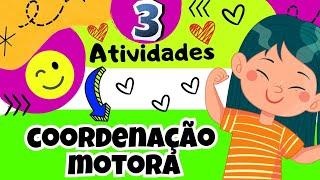 COORDENAÇÃO MOTORA:  3 ATIVIDADES  com Materiais Reutilizáveis  | EDUCAÇÃO INFANTIL