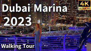 Dubai Marina  The Most Popular Tourist Destination! [ 4K ] Walking Tour